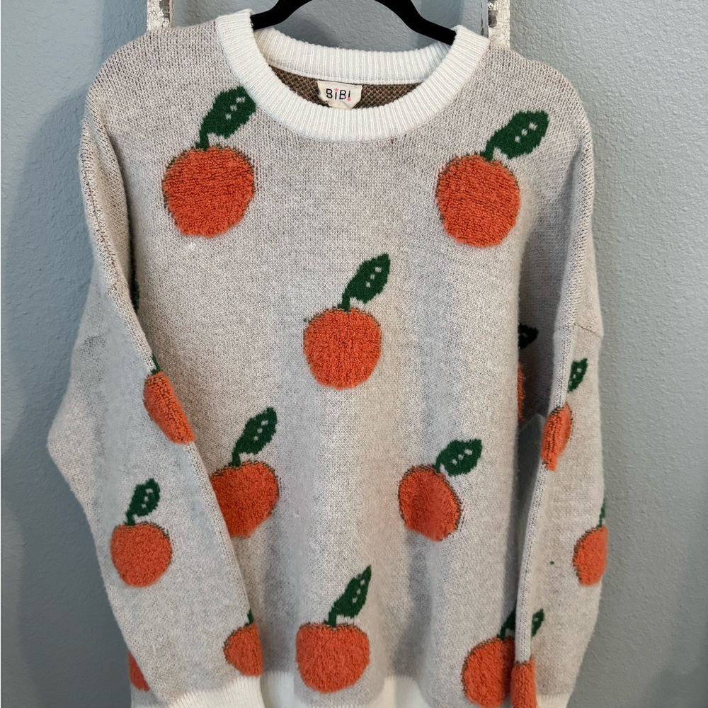 Women's Sweater with Orange Design~Tennessee